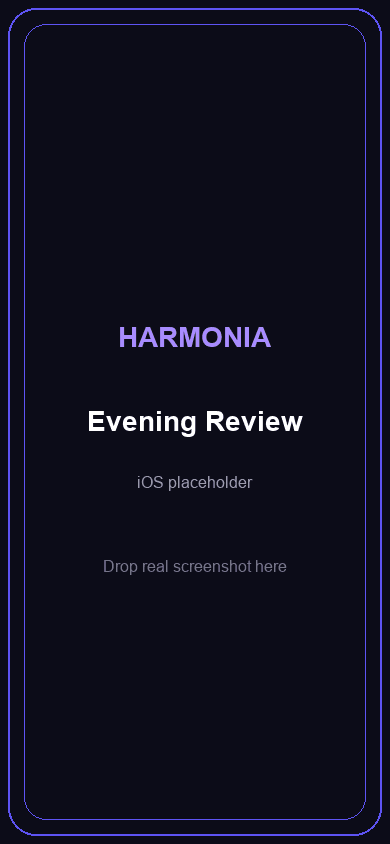 Harmonia Evening Review on iPhone