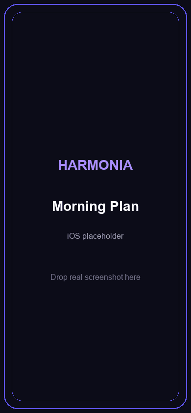 Harmonia Morning Plan on iPhone